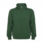 Sudadera de algodón y poliéster unisex con capucha 280 g/m2 Roly color verde botella