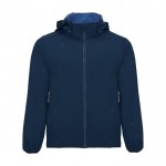 Chaqueta softshell de poliéster y elastano unisex 300 g/m2 Roly color azul marino