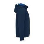 Chaqueta softshell de poliéster y elastano unisex 300 g/m2 Roly color azul marino segunda vista lateral