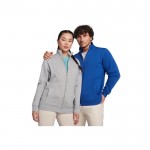 Jersey de cuello perkins de algodón y poliéster unisex 280 g/m2 Roly color azul marino imagen de estilo de vida 2