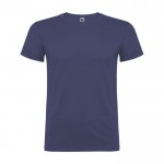 Camiseta de algodón 100% en punto para hombre 155 g/m2 Roly color azul vaquero