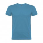 Camiseta de algodón 100% en punto para hombre 155 g/m2 Roly color azul