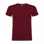 Camiseta de algodón 100% en punto para hombre 155 g/m2 Roly color burdeos