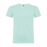 Camiseta de algodón 100% en punto para hombre 155 g/m2 Roly color verde menta