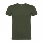 Camiseta de algodón 100% en punto para hombre 155 g/m2 Roly color verde oscuro