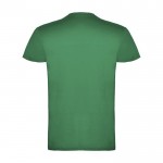 Camiseta de algodón 100% en punto para hombre 155 g/m2 Roly color verde segunda vista trasera