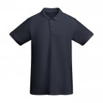 Polo de algodón orgánico 100% en punto piqué para hombre 210 g/m2 Roly color azul marino