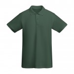 Polo de algodón orgánico 100% en punto piqué para hombre 210 g/m2 Roly color verde botella