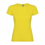 Camiseta de 100% punto de algodón para mujer 155 g/m2 Roly color amarillo