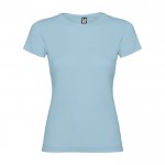 Camiseta de 100% punto de algodón para mujer 155 g/m2 Roly color azul claro