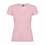 Camiseta de 100% punto de algodón para mujer 155 g/m2 Roly color rosa claro