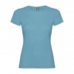 Camiseta de 100% punto de algodón para mujer 155 g/m2 Roly color turquesa