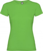 Camiseta de 100% punto de algodón para mujer 155 g/m2 Roly color verde pasto