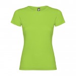 Camiseta de 100% punto de algodón para mujer 155 g/m2 Roly color verde lima