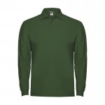 Polo de hombre en 100% algodón de punto piqué 220 g/m2 Roly color verde botella