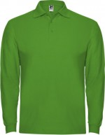 Polo de hombre en 100% algodón de punto piqué 220 g/m2 Roly color verde pasto