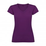 Camiseta de 100% algodón en punto para mujer 155 g/m2 Roly color morado