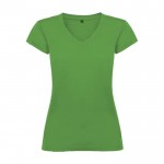 Camiseta de 100% algodón en punto para mujer 155 g/m2 Roly color verde tropical