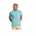 Camiseta de algodón 100% en punto para hombre 190 g/m2 Roly color amarillo imagen de estilo de vida