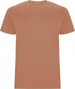 Camiseta de algodón 100% en punto para hombre 190 g/m2 Roly color marrón anaranjado