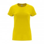 Camiseta de 100% algodón en punto para mujer 170 g/m2 Roly color amarillo