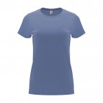 Camiseta de 100% algodón en punto para mujer 170 g/m2 Roly color azul vaquero