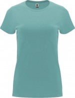 Camiseta de 100% algodón en punto para mujer 170 g/m2 Roly color aguamarina