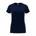 Camiseta de 100% algodón en punto para mujer 170 g/m2 Roly color azul marino