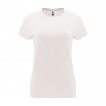 Camiseta de 100% algodón en punto para mujer 170 g/m2 Roly color blanco roto