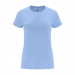 Camiseta de 100% algodón en punto para mujer 170 g/m2 Roly color azul claro