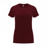 Camiseta de 100% algodón en punto para mujer 170 g/m2 Roly color burdeos