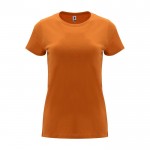 Camiseta de 100% algodón en punto para mujer 170 g/m2 Roly color naranja