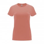 Camiseta de 100% algodón en punto para mujer 170 g/m2 Roly color salmón