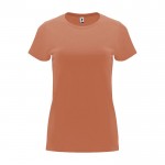 Camiseta de 100% algodón en punto para mujer 170 g/m2 Roly color marrón anaranjado