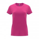 Camiseta de 100% algodón en punto para mujer 170 g/m2 Roly color fucsia