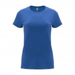 Camiseta de 100% algodón en punto para mujer 170 g/m2 Roly color azul real