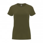 Camiseta de 100% algodón en punto para mujer 170 g/m2 Roly color verde militar