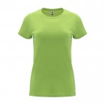 Camiseta de 100% algodón en punto para mujer 170 g/m2 Roly color verde lima