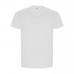 Camiseta de 100% algodón orgánico para hombre 160 g/m2 Roly color blanco