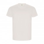 Camiseta de 100% algodón orgánico para hombre 160 g/m2 Roly color blanco roto