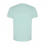 Camiseta de 100% algodón orgánico para hombre 160 g/m2 Roly color verde menta segunda vista trasera