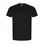 Camiseta de 100% algodón orgánico para hombre 160 g/m2 Roly color negro