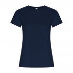 Camiseta de 100% algodón orgánico para mujer 160 g/m2 Roly color azul marino