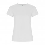 Camiseta de 100% algodón orgánico para mujer 160 g/m2 Roly color blanco