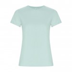 Camiseta de 100% algodón orgánico para mujer 160 g/m2 Roly color verde menta