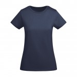 Camiseta de algodón orgánico de punto para mujer 175 g/m2 Roly color azul marino