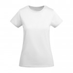 Camiseta de algodón orgánico de punto para mujer 175 g/m2 Roly color blanco