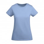 Camiseta de algodón orgánico de punto para mujer 175 g/m2 Roly color azul claro