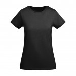 Camiseta de algodón orgánico de punto para mujer 175 g/m2 Roly color negro