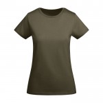 Camiseta de algodón orgánico de punto para mujer 175 g/m2 Roly color verde militar